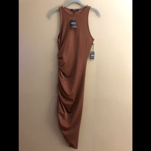 Knee length stripped body con dress Forever 21